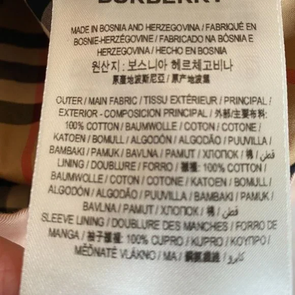 Burberry Women’s Hooded Pink Trench Lined Coat Belted Cotton US 8 Quiet Luxury - Picture 8 of 16